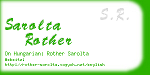 sarolta rother business card